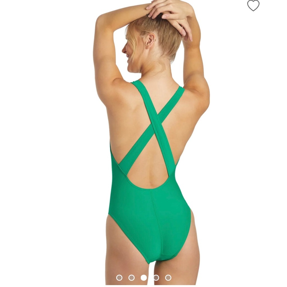 New with tags Sporti Wide Strap Cross Back One Piece Swimsuit
